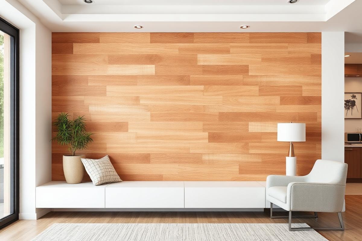 Custom timber feature wall cladding